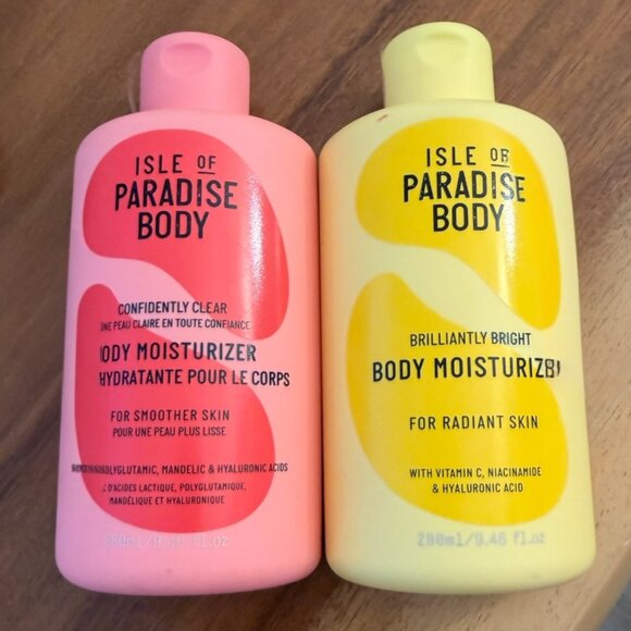 Isle of Paradise Other - Isle of Paradise Body Moisturizer Bundle – 2 Full-Size Lot – NEW